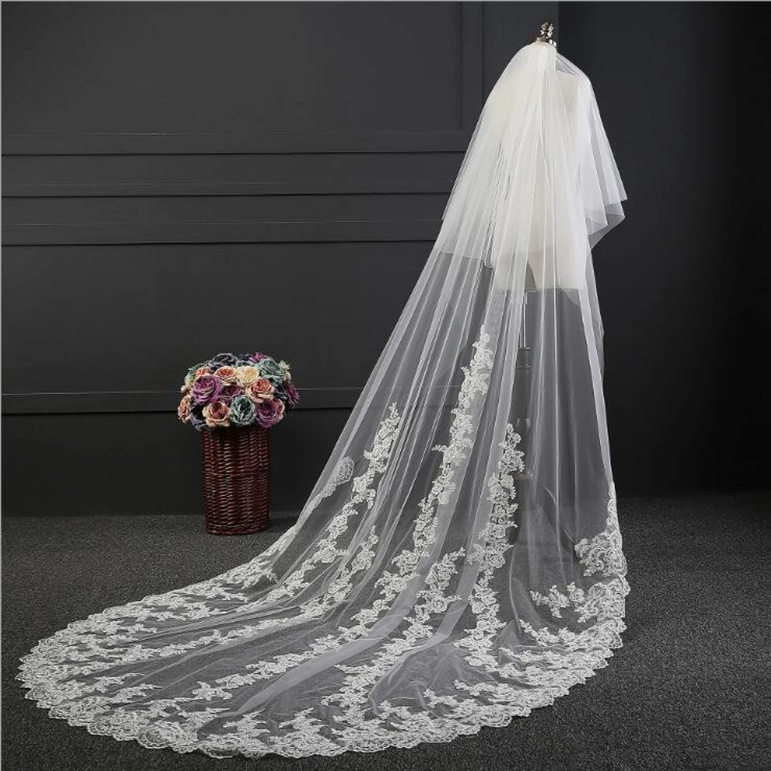 Elegant Cathedral Wedding Veil