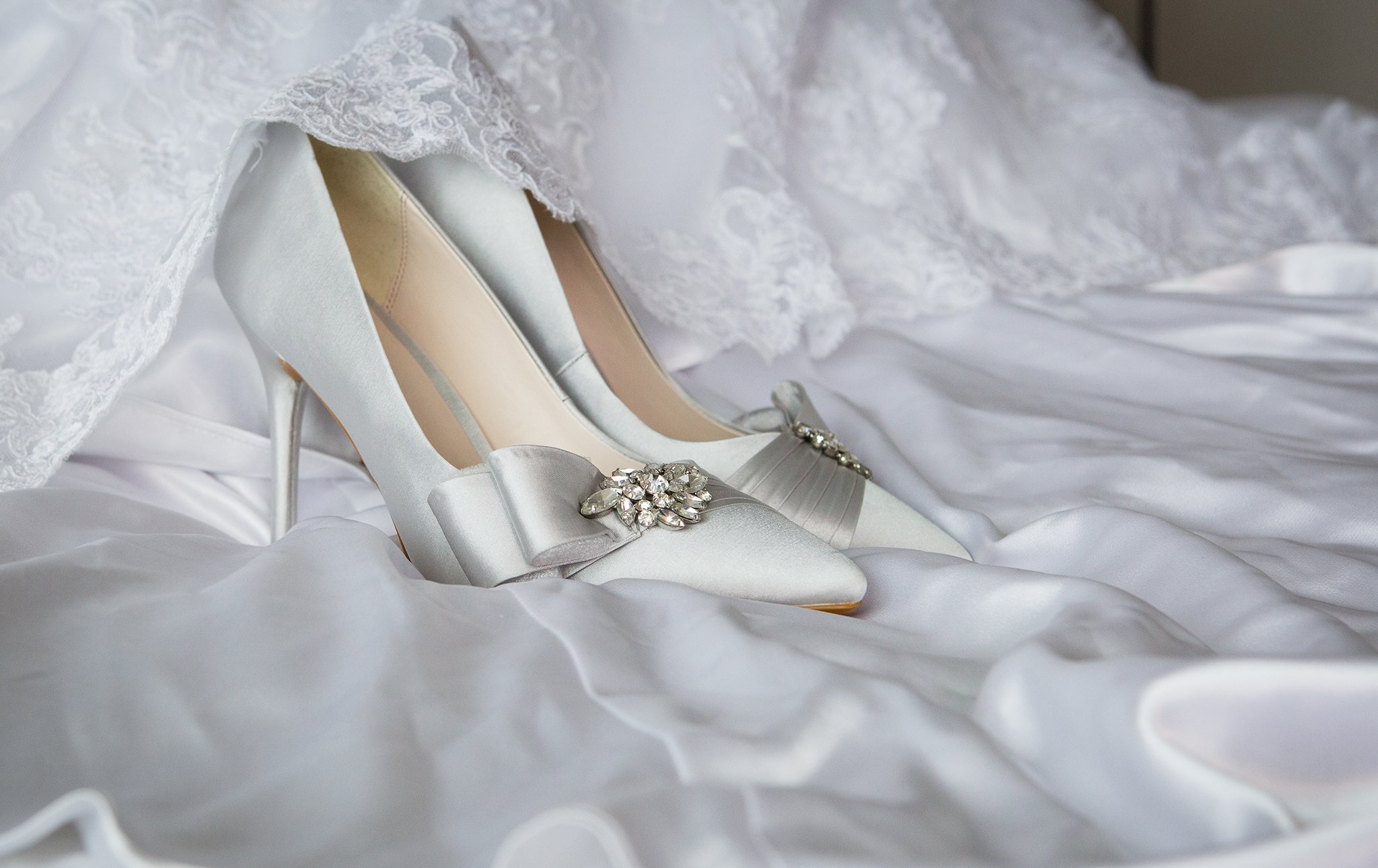 Satin Bridal Heels